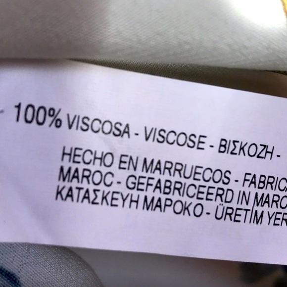 ❤️ZARA Light Blue Multi Color Floral Button Down Long Sleeve Blouse Top Size M❤️ - Picture 2 of 3